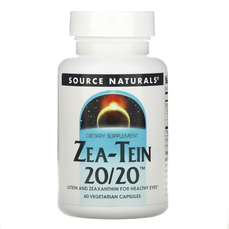 Source Naturals, Zea-Tein 20/20, 60 вегетарианских капсул