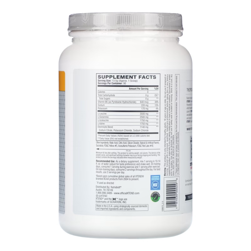 Xtend, The Original 7G BCAA, Mango Madness, 2.78 lb (1.26 kg)