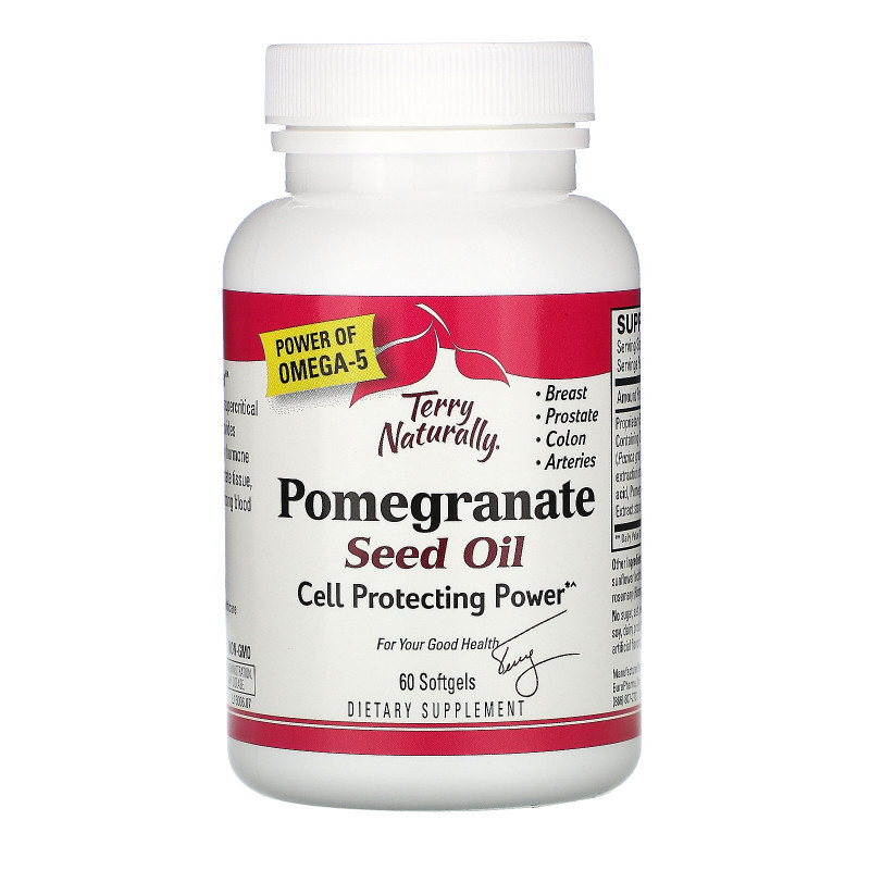 Terry Naturally, Pomegranate Seed Oil, 60 Softgels