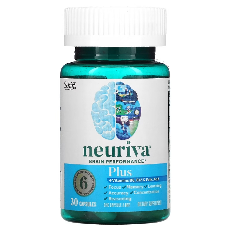 Schiff, Neuriva Brain Performance, Plus, 30 Capsules