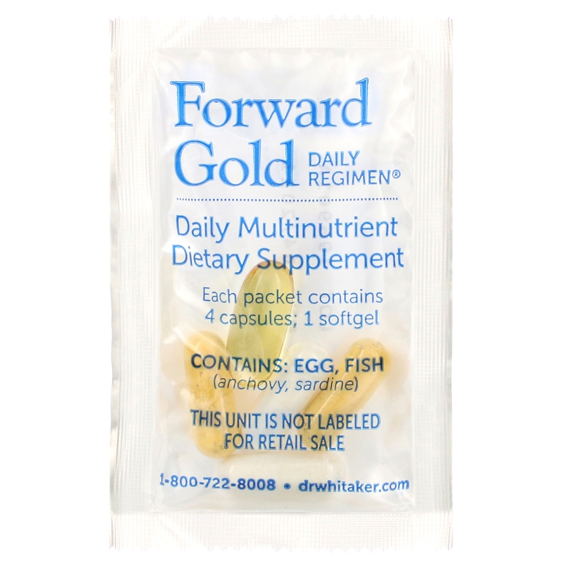 Dr. Whitaker, Forward Gold Daily Regimen, For Adults 65+, 60 Packets