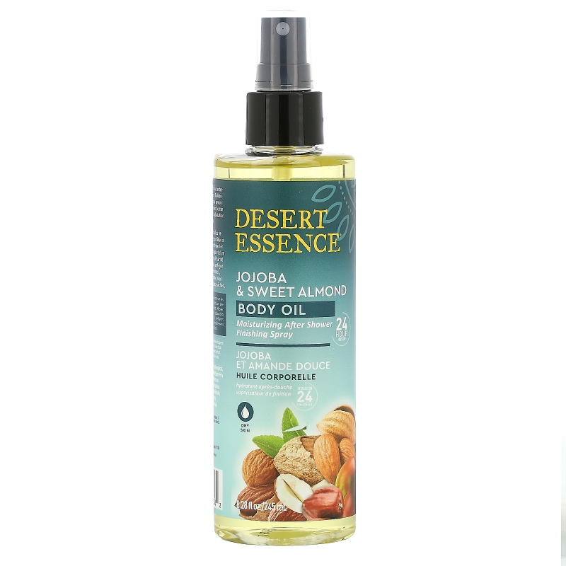 Desert Essence, Jojoba & Sweet Almond Body Oil Spray, 8.28 fl oz (245 ml)