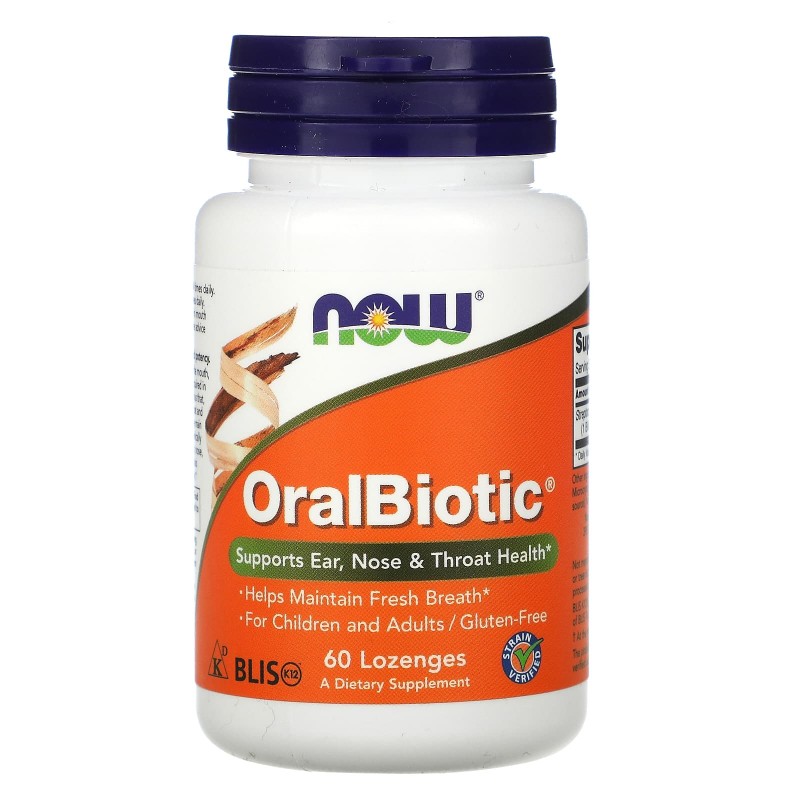 Now Foods OralBiotic 60 таблеток для рассасывания