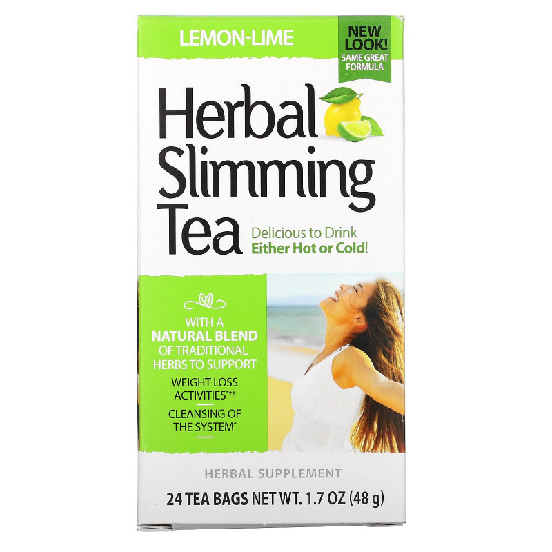 21st Century Health Care Травяной чай для похудения со вкусом лимона и лайма 24 чайных пакетика 16 унции (45 г)