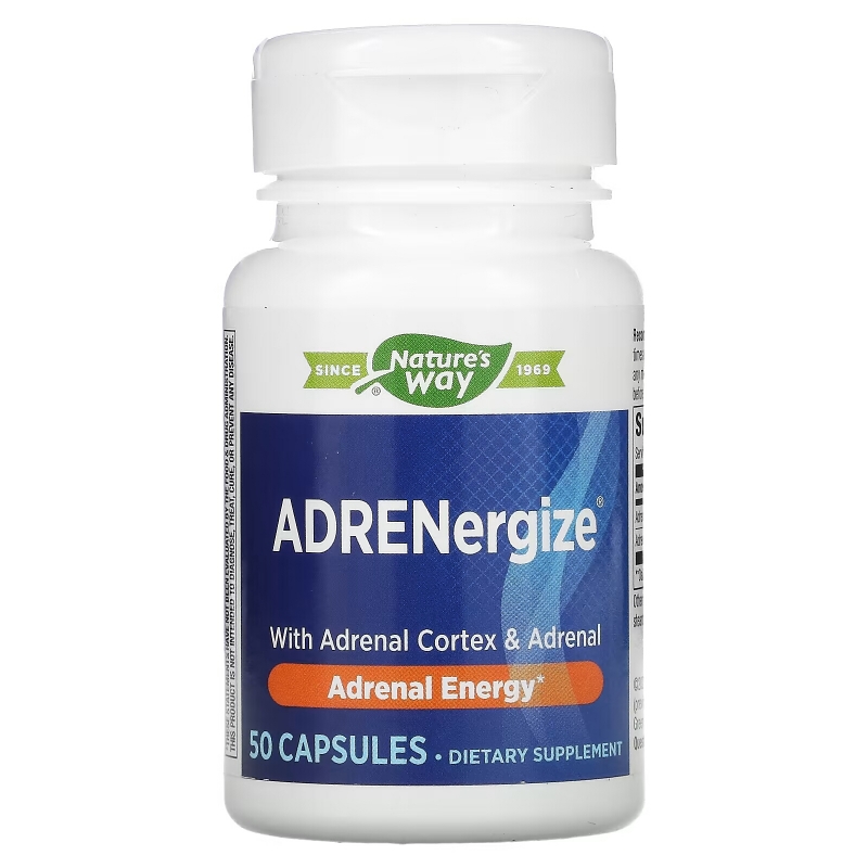 Enzymatic Therapy ADRENergize Energy 50 капсул