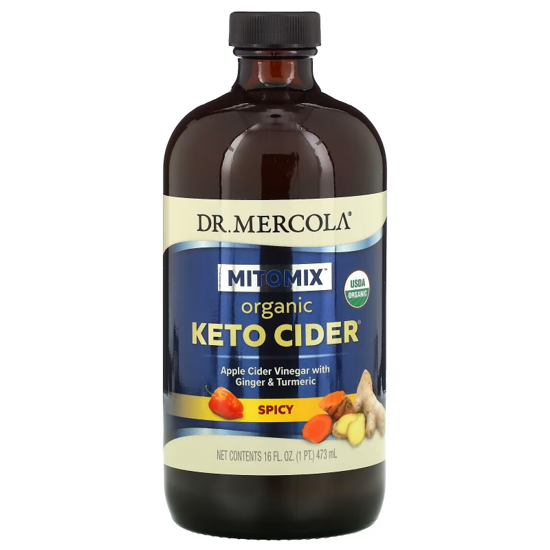 Dr. Mercola, Organic Keto Cider, Spicy, 16 oz (473 ml)