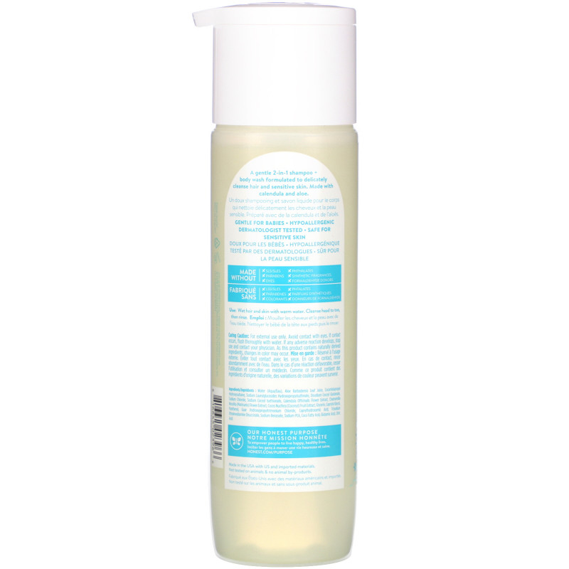 The Honest Company, Purely Sensitive Shampoo + Body Wash, Fragrance Free, 10.0 fl oz (295 ml)