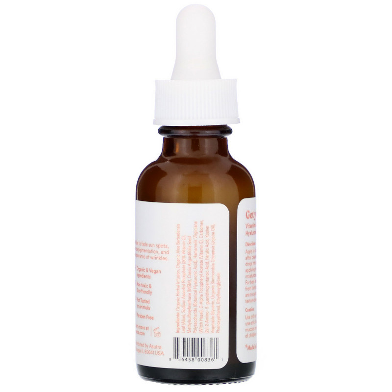 Asutra, Renew Your Skin, Anti-Aging Serum, 20% Vitamin C, 1 fl oz (30 ml)