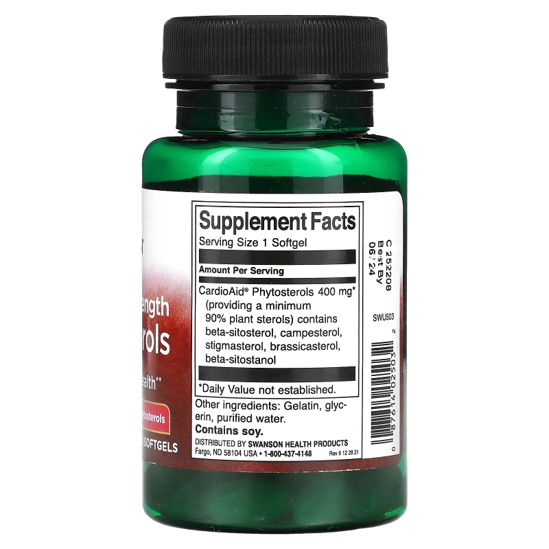 Swanson, Plant Sterols, Maximum Strength, 60 Softgels