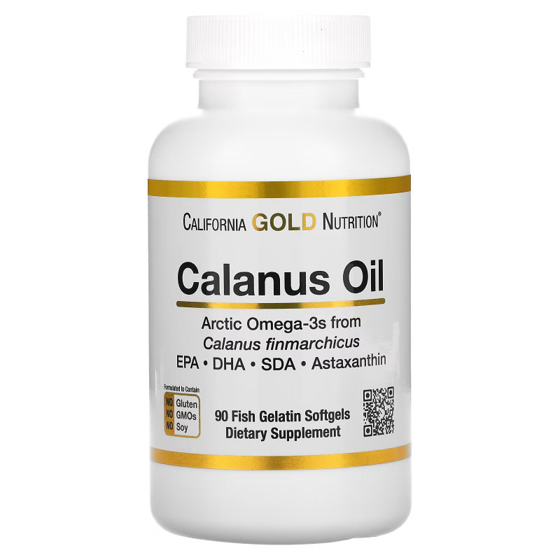 California Gold Nutrition, Calanus Oil, 500 mg, 90 Fish Gelatin Softgels